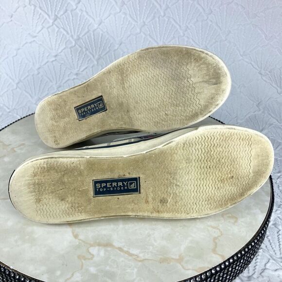 Sperry Top Sider Shoes Womens Size 7.5 Plaid Bahama II Kick Back Casual Loafers - Picture 11 of 12